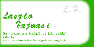 laszlo hajmasi business card